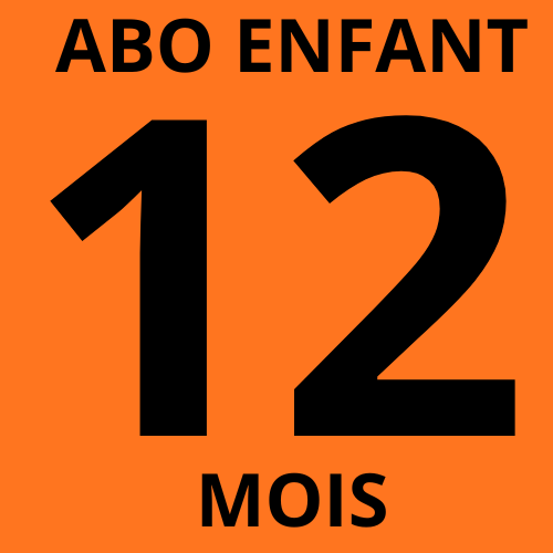 Abonnement annuel enfant -12 ans/assureur