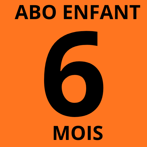 Abonnement 6 mois enfant -12 ans/assureur