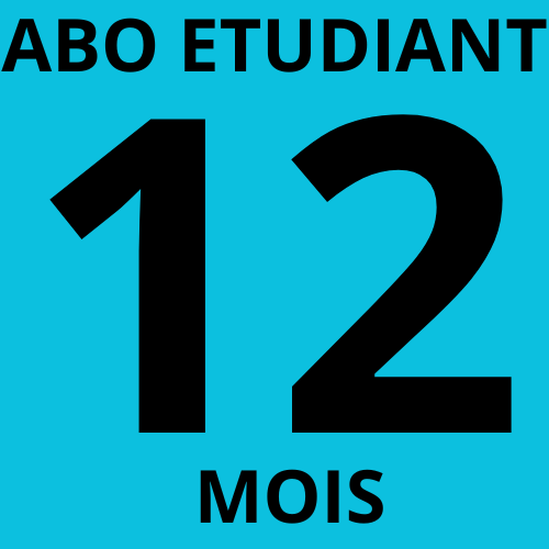 Abonnement annuel étudiant